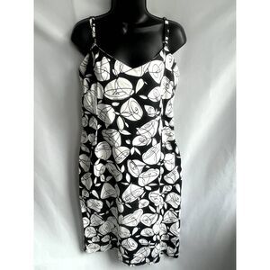 Betty Page Midi Sheath Dress Retro 50s Pinup Abstract Pop Art Sze XL 100% Cotton